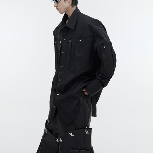 Cardigan Metalizado de Manga Larga para Hombre - Image 2
