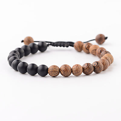 Pulsera de Yoga con Cuentas de Madera Natural para Mujer - 8mm - Image 8