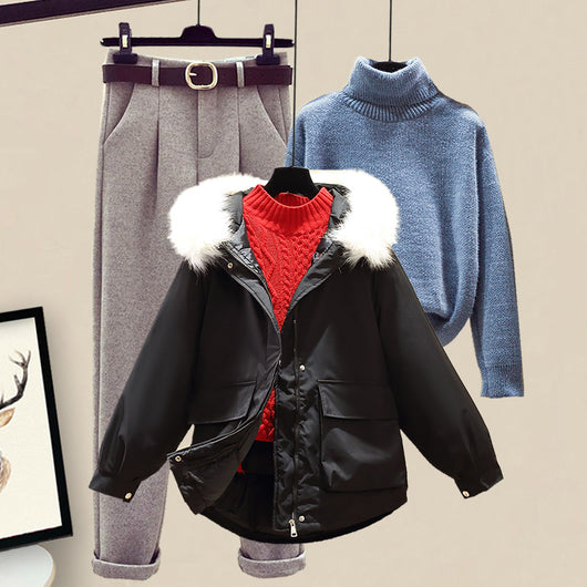 Conjunto de Sudadera Acolchada de Algodón para Mujer - Image 33