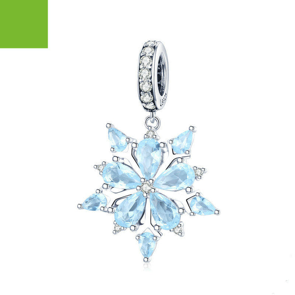 Dije Copo de Nieve Elegante en Plata 925