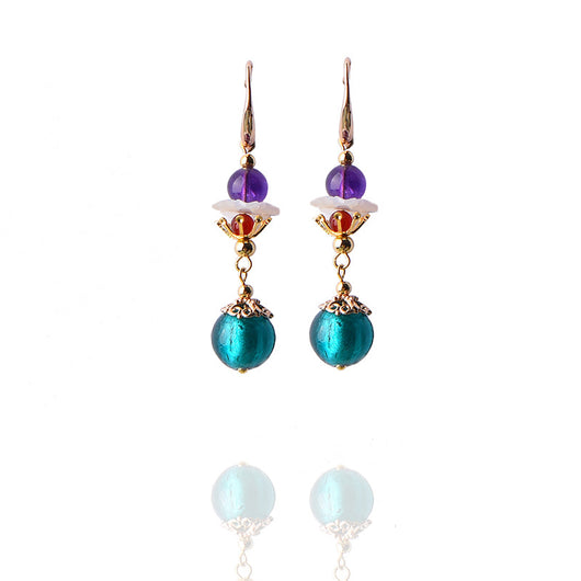 Aretes de Vidrio Árbol Ancestral con Mil Vides - Image 11
