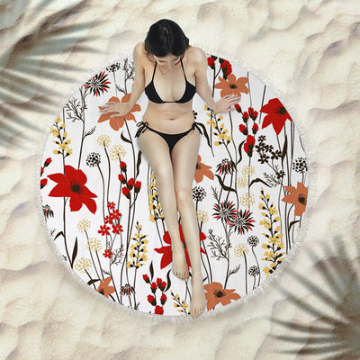 Toalla Redonda de Playa con Flecos Premium - Image 35