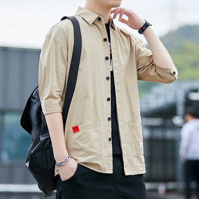 Camisa de Trabajo Algodón Verano con Mangas 3/4 - Image 17
