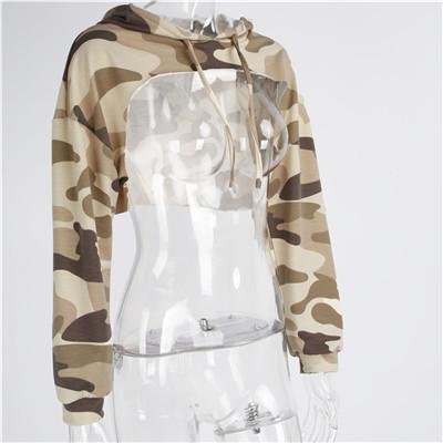 Sudadera con Hombros Caídos y Detalles Recortados - Image 3