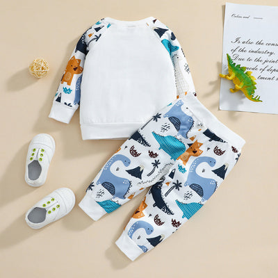 Conjunto Infantil de Manga Larga con Estampado de Animales Otoñales - Image 9