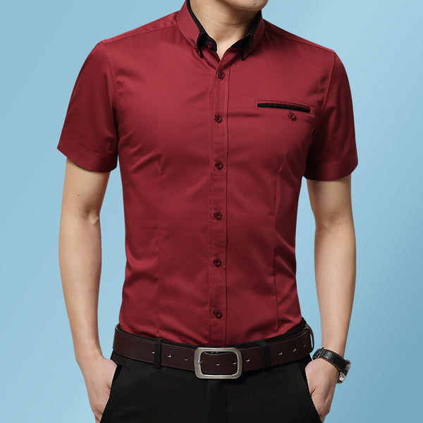 Camisa Clásica de Manga Corta para Hombre