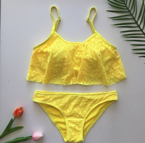 Bikini Sexy de Malla Multicolor para Dama Estilo Europeo