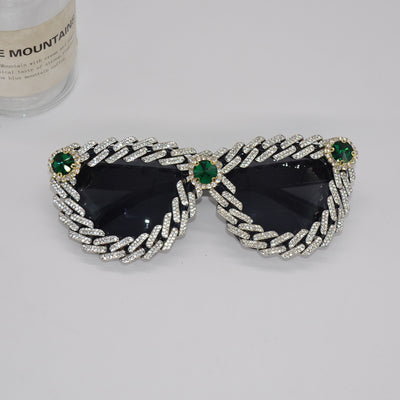 Gafas Cat Eye con Detalles de Diamantes - Estilo Urbano para Mujeres - Image 4
