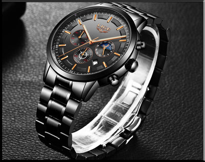 Reloj Deportivo Empresarial de Cuarzo Lunar Resistente al Agua para Hombre - Image 30
