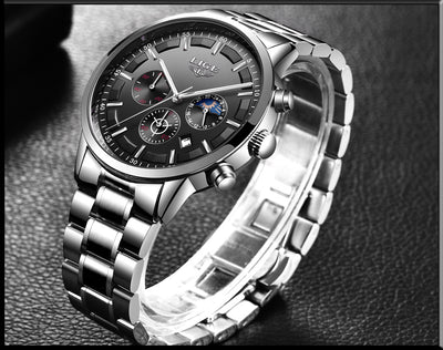 Reloj Deportivo Empresarial de Cuarzo Lunar Resistente al Agua para Hombre - Image 18