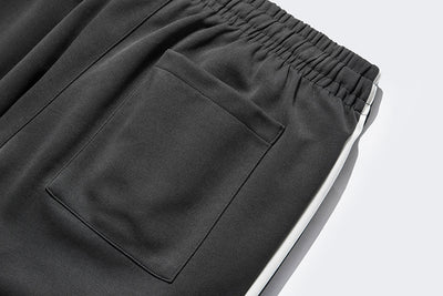 Pantalones de Chándal Retro para Hombre con Cintura Elástica y Franjas Laterales - Image 3