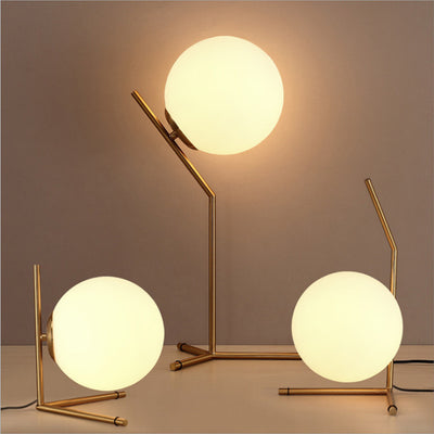 Lámpara de Mesa Esfera de Cristal Minimalista - Image 4