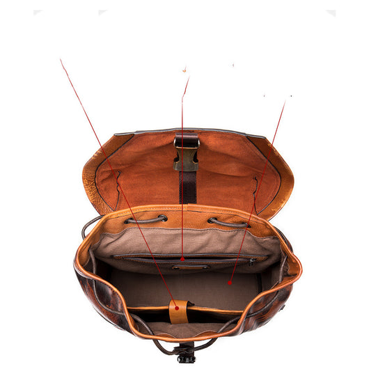 Mochila de Viaje en Cuero Genuino Premium - Image 4