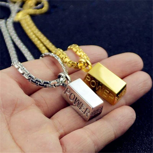 Collar Largo Titanio Acero Inoxidable Colgante Cuadrado Diseño Japonés Coreano Hombre