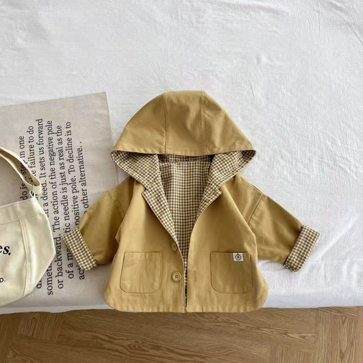 Abrigo Impermeable con Capucha Estilo Coreano para Niños - Image 2