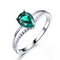 Anillo Esmeralda Elegante