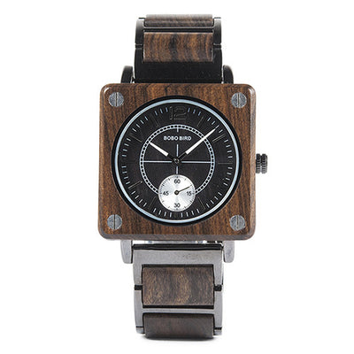 Reloj de Pareja Cuadrado Multifuncional de Cuarzo