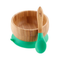 Set de Plato y Cuchara de Bambú Avanchy con Ventosa para Bebés