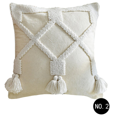 Almohada Decorativa Marroquí con Diseño Nórdico y Textura Acolchada - Image 5