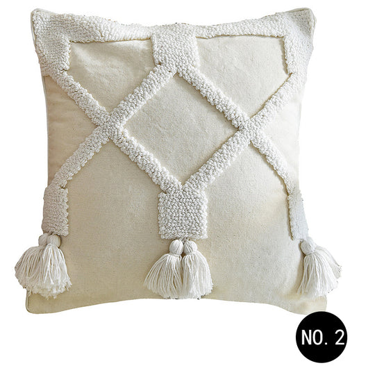 Almohada Decorativa Marroquí con Diseño Nórdico y Textura Acolchada - Image 5