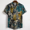 Camisa Floral de Manga Corta para Hombre