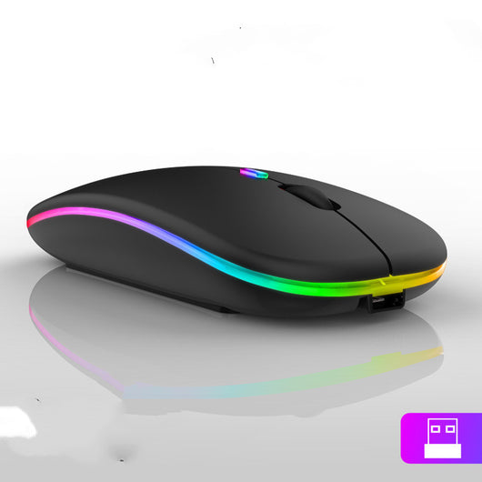 Ratón Inalámbrico Ultrafino con Iluminación LED Colorida - Image 2