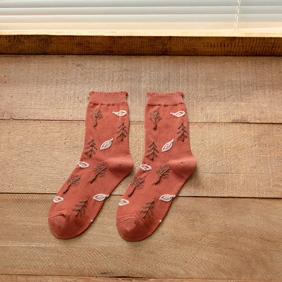Calcetines Retro Estilo Japonés Ins para Mujer - Tubo Medio Hyuna - Image 13