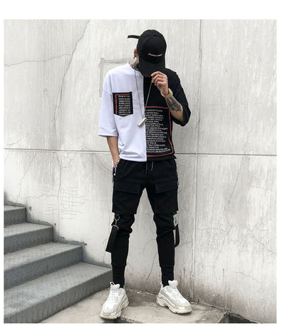 Pantalones Casuales Harlan Wei con Detalles de Cinta - Image 9