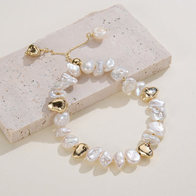 Pulsera Clásica Vintage de Metal y Perlas Estilo Europeo - Image 14