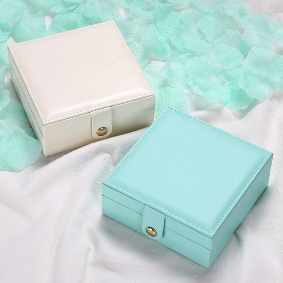 Caja Organizadora de Joyas en PU Simple de Una Capa