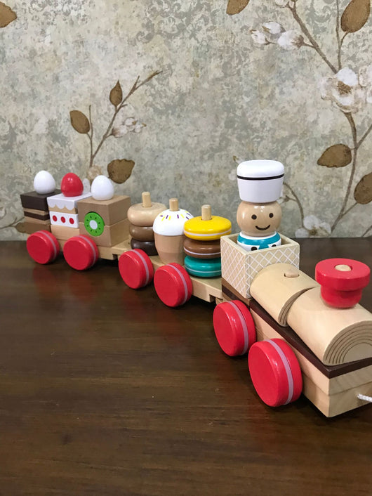 Bloques Apilables con Snacks y Tres Trenes Extraíbles - Image 5