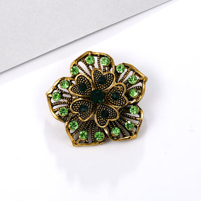 Broche de Aleación con Cristales de Fantasía Pequeño - Image 35