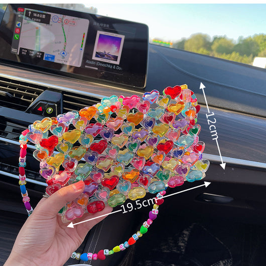 Bolso Beaded con Contraste de Colores Vibrantes - Image 6