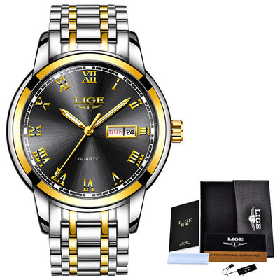 Reloj de Cuarzo con Tres Esferas y Banda de Acero - Image 12