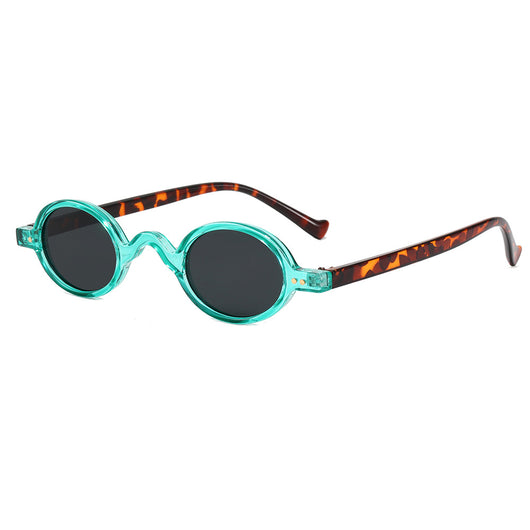 Red small frame round glasses with clear lenses, featuring a retro or steampunk style. - Image 17
