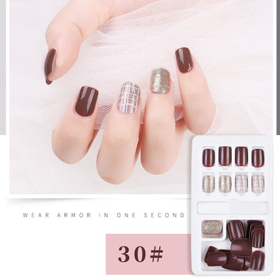 Set de 30 Uñas Postizas Desprendibles - Cobertura Completa para Decoración - Image 33