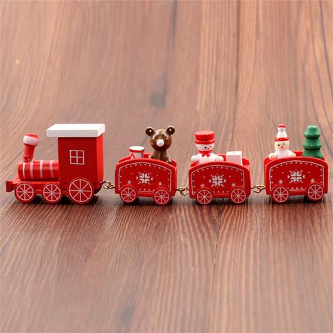 Set de 4 Trenes de Madera Miniatura para Niños - Image 9