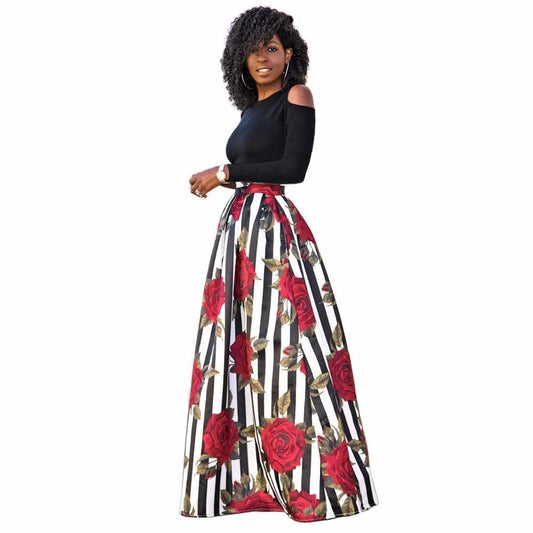 Vestido Maxi Floral de Otoño