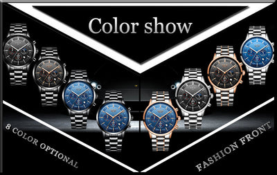 Reloj Deportivo Empresarial de Cuarzo Lunar Resistente al Agua para Hombre - Image 32
