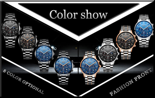 Reloj Deportivo Empresarial de Cuarzo Lunar Resistente al Agua para Hombre - Image 32
