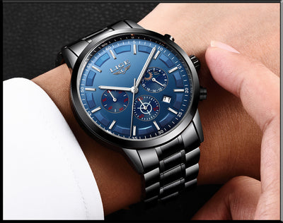 Reloj Deportivo Empresarial de Cuarzo Lunar Resistente al Agua para Hombre - Image 10