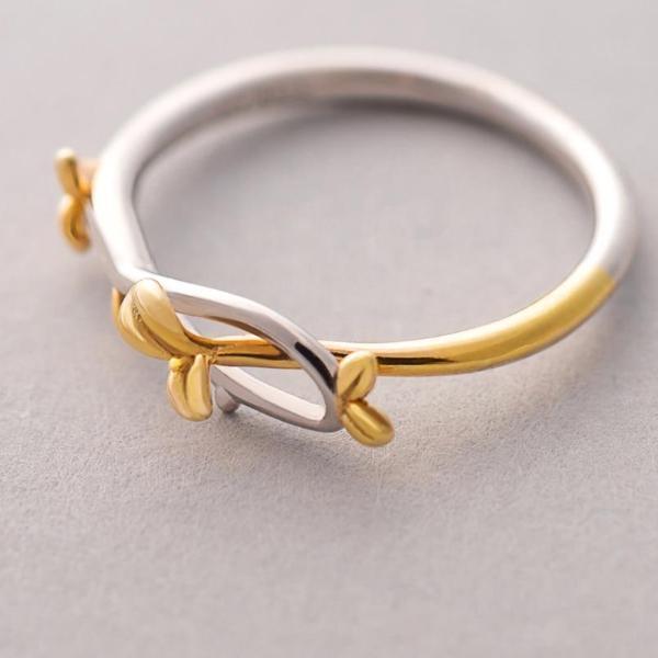 Anillo de Plata Esterlina Flor de Loto Ajustable - Diseño Minimalista Coreano