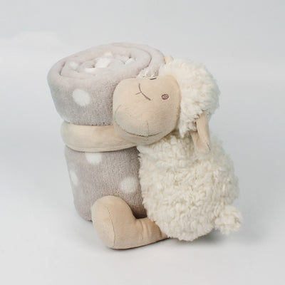 Ovejita Blanca de Peluche con Manta - Juguete Reconfortante para Bebés - Image 3