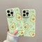 Funda Protectora de Cáscara de Aguacate para Teléfono Móvil