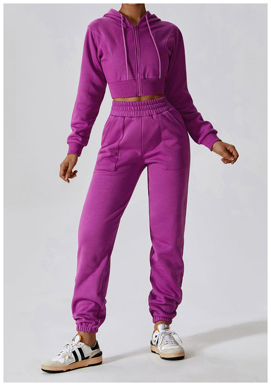 Pantalones Deportivos de Terciopelo Polar para Mujer - Corte Recto y Cómodo - Image 14