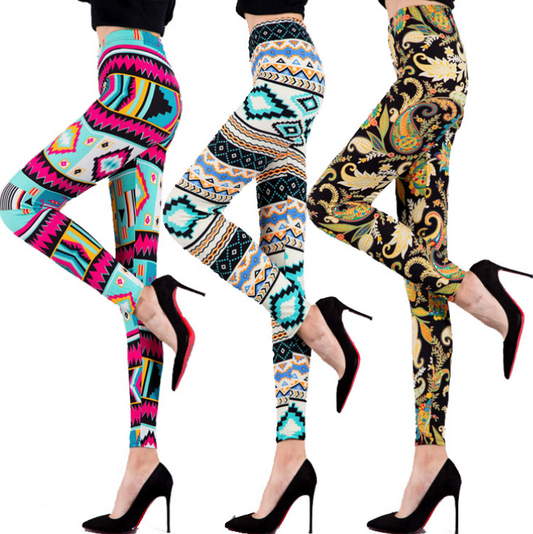 Leggings Estampados Elásticos de Moda para Mujer