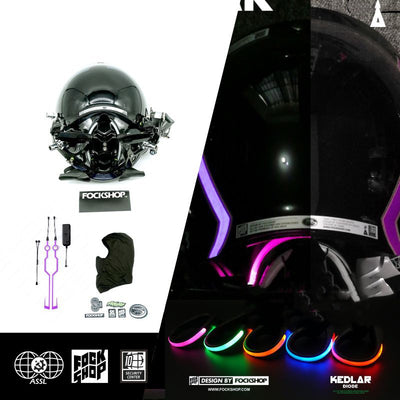 Máscara Cyberpunk LED Diodo KEDLAR - Edición DIY Personalizable - Image 13