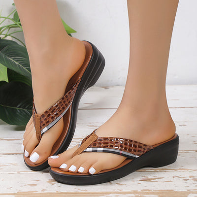 Sandalias Cuña Plataforma Flip-Flop para Mujer - Image 2