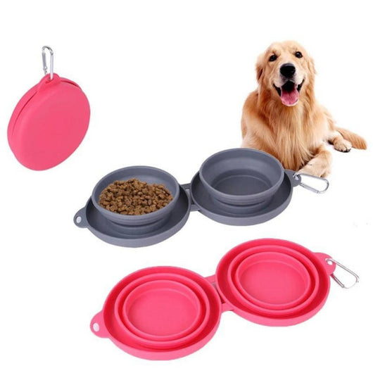 Comedero Doble Plegable de Goma para Mascotas - Perros y Gatos - Image 7