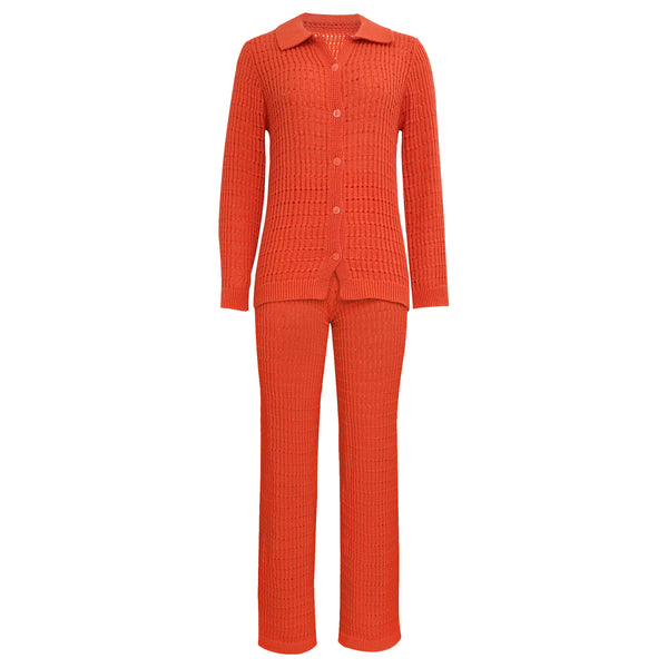 Traje de Pantalón Recto y Camisa Lisa - Conjunto Elegante y Versátil - Image 3